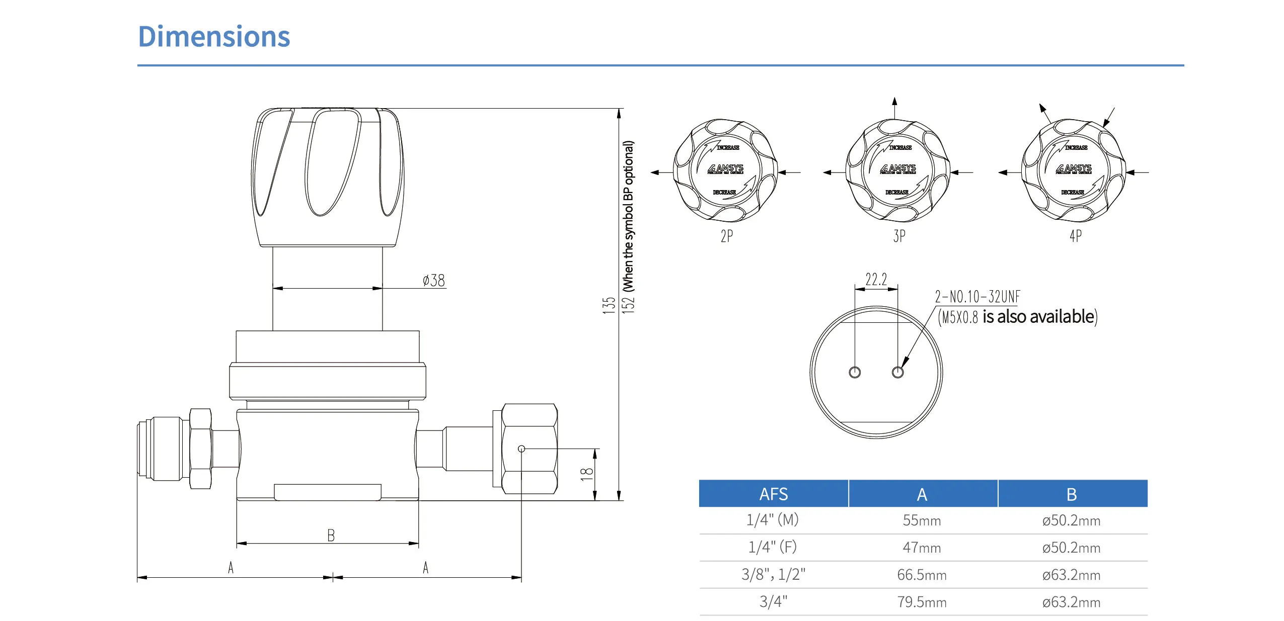 Регулятор AMFLO UHP AU22 Материал: Код SHP (Body-SUS316L VAR; Poppet, Nozzle, Diaphragm-Hastelloy®C-22; Gland-SUS316L; Seat: PCTFE); Поверхность 0.13 um; 3х портовый с манометром, вх. давл. 20.6 бар, CV-1.1
