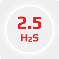 Сероводород (H2S) 2.5 (99,5%) в баллоне 2л (1кг) соединение W21,8x1/14'' (DIN 6)