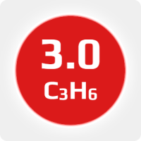 Пропилен (C3H6)  3.0 (99,9%) в баллоне 50л (20кг) соединение W21,8х1/14'' LH (DIN1) (с баллоном)